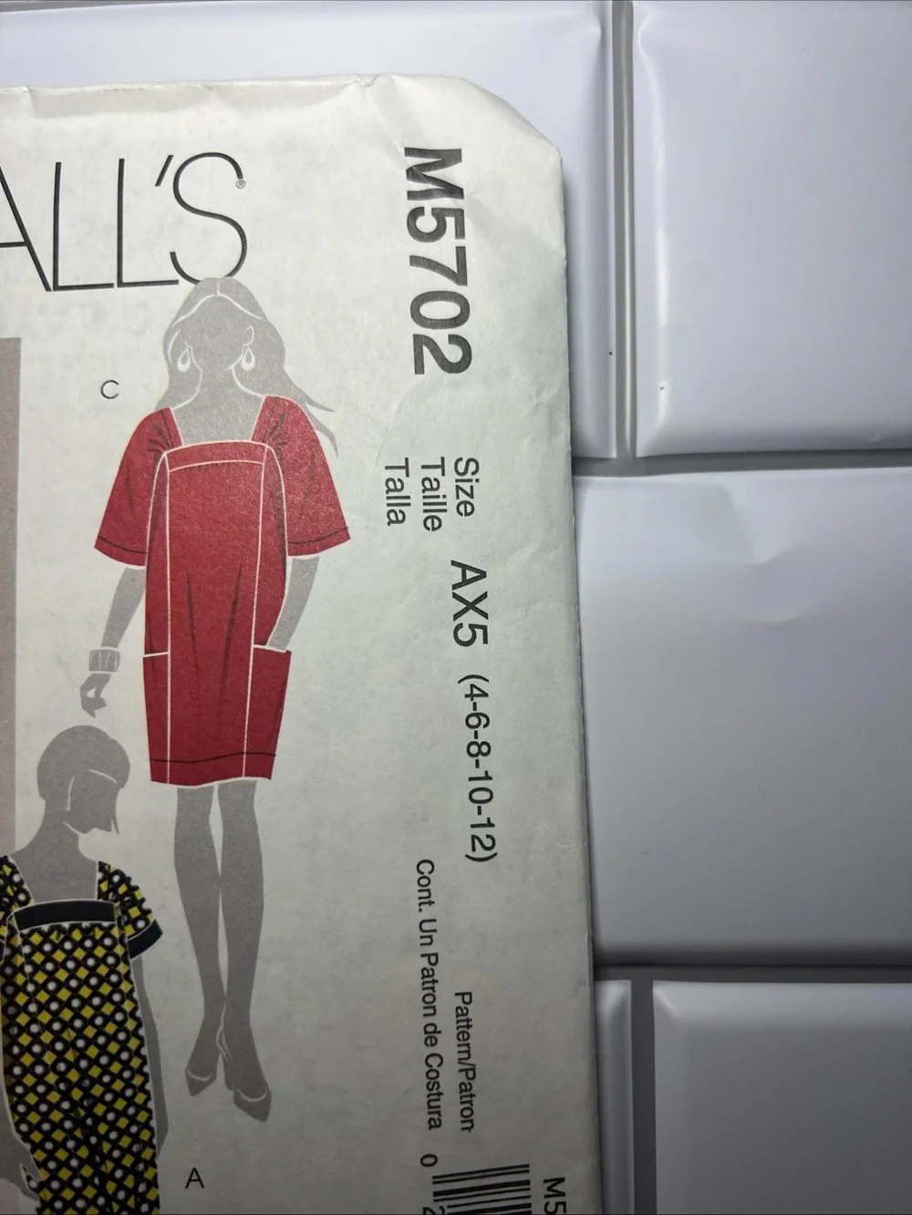 McCall’s M5702 Sewing Pattern AX5 Women’s Fashion Sewing Pattern